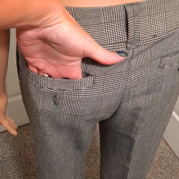 Willi Smith Plaid Business Casual Straight Leg Slacks Size 6 - Picture 7 of 8